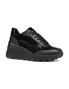 Geox D SPHERICA EC13 маратонки дамски от кожа черни с платформа D65WAB02285C9999