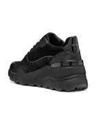 Geox D SPHERICA EC13 маратонки дамски от кожа черни с платформа D65WAB02285C9999