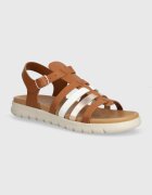 Geox Детски сандали от кожа SANDAL SOLEIMA