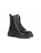 Geox Кожени кубинки D IRIDEA дамски в черно с равна подметка D16HRC 00043 C7005