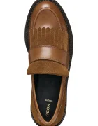 Geox лоуфъри дамски от кожа D SERILDA кафяви D66WYE04323C6032