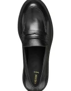 Geox мокасини дамски от кожа D SWELEN черни D665GK00043C9999