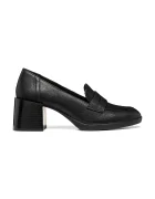 Geox обувки с дебел ток от кожа D WALK PLEASURE 55T черни D680VA000LMC9999
