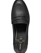 Geox обувки с дебел ток от кожа D WALK PLEASURE 55T черни D680VA000LMC9999