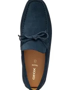 Geox Велурени мокасини U KOSMOPOLIS + GRIP мъжки в тъмносиньо U35CFA00022C4692