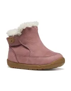Geox зимни обувки за деца от кожа MACCHIA розови B664PC.00033
