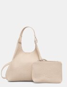 GIANNI CHIARINI чанта crossbody дамска от кожа DUA бежова BS 9719 RNGDBL T.U.