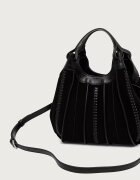 GIANNI CHIARINI чанта crossbody дамска от кожа DUA черна BS 12749/COMM CM-RALPH