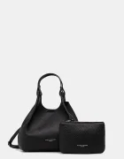 GIANNI CHIARINI чанта crossbody дамска от кожа DUA черна BS 9719 RNGDBL T.U.