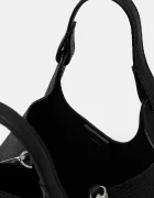GIANNI CHIARINI чанта crossbody дамска от кожа DUA черна BS 9719 RNGDBL T.U.