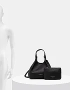GIANNI CHIARINI чанта crossbody дамска от кожа DUA черна BS 9719 RNGDBL T.U.