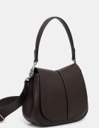 GIANNI CHIARINI чанта crossbody дамска от кожа HELENA ROUND кафява BS 9036/COMM GRN