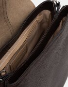 GIANNI CHIARINI чанта crossbody дамска от кожа HELENA ROUND кафява BS 9036/COMM GRN