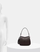 GIANNI CHIARINI чанта crossbody дамска от кожа HELENA ROUND кафява BS 9036/COMM GRN