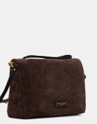 GIANNI CHIARINI чанта crossbody дамска от велур NORA POUCH кафява BS 10225 CM-PL