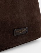 GIANNI CHIARINI чанта crossbody дамска от велур NORA POUCH кафява BS 10225 CM-PL