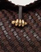 GIANNI CHIARINI чанта тип хобо дамска AURELIE кафява BS 12066/COMM W-PLINT