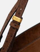 GIANNI CHIARINI чанта tote дамска от велур BLOOM кафява BS 12727 CM-STEMU