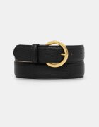 GIANNI CHIARINI колан дамски от кожа CINTURE DONNA GRAIN черен CN K00958 GRN