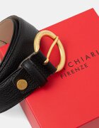 GIANNI CHIARINI колан дамски от кожа CINTURE DONNA GRAIN черен CN K00958 GRN