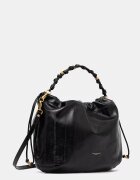 GIANNI CHIARINI шопинг чанта дамска от кожа MORGANA черна BS 12260 EEL