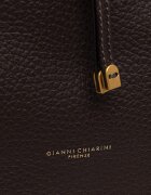 GIANNI CHIARINI шопинг чанта дамска от кожа SIENNA кафява BS.11787.RNGDBL.T.U.