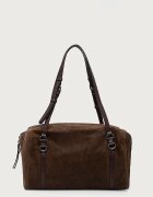 GIANNI CHIARINI шопинг чанта дамска от кожа TERRY кафява BS 12661 CMCNT