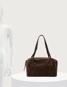 GIANNI CHIARINI шопинг чанта дамска от кожа TERRY кафява BS 12661 CMCNT