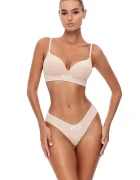 god save queens бикини тип бразилиана дамски SECOND SKIN PANTY CHEEKY бежови GSQ-135-121