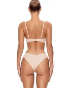 god save queens Сутиен SECOND SKIN BRA WIRE-FREE в бежово с изчистен дизайн GSQ-135-114