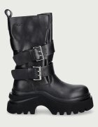 GOE боти дамски от кожа черни UU2N4107 BLACK