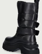 GOE боти дамски от кожа черни UU2N4107 BLACK