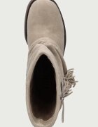GOE боти дамски от велур бежови UU2N4109 TAUPE