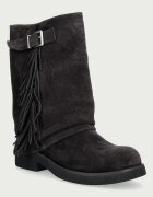 GOE боти дамски от велур черни UU2N4108 BLACK