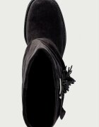 GOE боти дамски от велур черни UU2N4108 BLACK