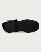 GOE боти дамски от велур черни UU2N4108 BLACK