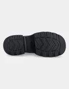 GOE Кожени боти в черно с дебел ток SS2N4102 BLACK