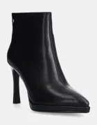 GOE Кожени боти в черно с тънък ток OO2N4208 BLACK
