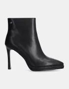 GOE Кожени боти в черно с тънък ток OO2N4208 BLACK