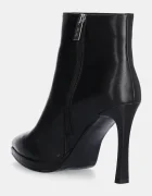 GOE Кожени боти в черно с тънък ток OO2N4208 BLACK