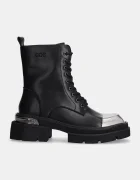 GOE Кожени кубинки в черно с платформа OO2N4119 BLACK