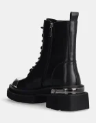 GOE Кожени кубинки в черно с платформа OO2N4119 BLACK