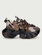 GOE маратонки дамски кафяви с платформа UU2N4908 BROWN
