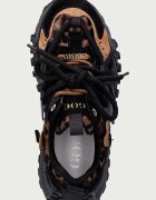 GOE маратонки дамски от кожа черни с платформа UU2N4017 BLACK