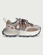 GOE маратонки дамски от велур сиви с платформа UU2N4014 GREY