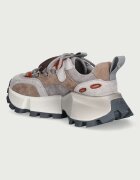 GOE маратонки дамски от велур сиви с платформа UU2N4014 GREY