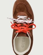 GUESS BESAR2 маратонки дамски от велур кафяви FLFBE2 SUE12