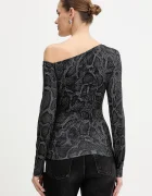 GUESS Блуза с дълги ръкави ANITA дамска в сиво W5BP08 K1492