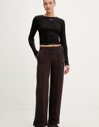 GUESS блуза с дълги ръкави дамска с модал NAT черна V6RP08 KD932