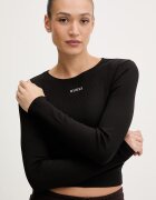 GUESS блуза с дълги ръкави дамска с модал NAT черна V6RP08 KD932